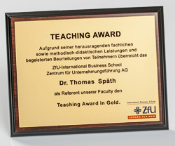 Teaching Award Gold